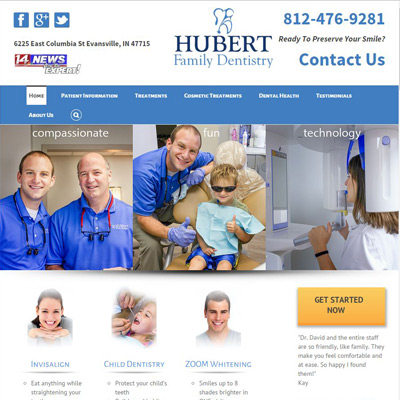 hubert-family-dentistry-website