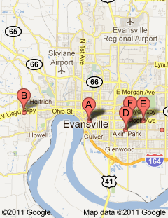 Evansville-Podiatrists-Google-Map-Results