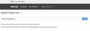 Google Mobile-Friendly Test - Mobilegeddon